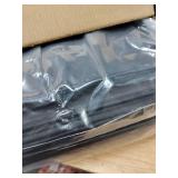 MSTONAL Shoe Organizer for Closet, 2 Pack Shoe Storage Containers with Adjustable Dividers, Space Saving Shoe Box Storage Organizers Bins with Clear Lid & 4 Handles, Fits 24-48 Pairs, Black