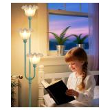Lightdot 66IN Flower Floor Lamp 3-Lights Vintage Floor Lamps with 3000K Warm White Bulbs Included for Wedding Party Modern Tall Standing Lamp for Living Room/Bedroom/Sofa Beside/Corner Decor