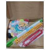 UCDRMA Knitting Loom Kit 35PC Scarf Loom Knitting Kit for Beginners, Quick Loom Knitting for Beginners Adult Contain Instructions, Pom Pom Maker and Yarn for Crochet Blanket Kit
