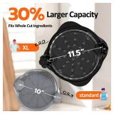 XUPAINC XL11.5â Chicken Shredder, Large Pro Meat Shredder Tool Twist with Ergonomic Handle, Strong Non-Slip Base, Dishwasher Safe, Kitchen Chicken Grinder for Ground Food, Vegetables, Black