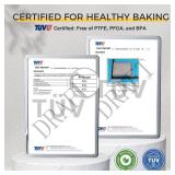 HONGBAKE Baking Sheet Pan Set of 3, Cookie Sheets for Oven, Nonstick Half/Quarter/Jelly Roll Pans with Diamond Texture Pattern, 0.8mm Thick Heavy Duty Cookie Tray, Champagne Gold