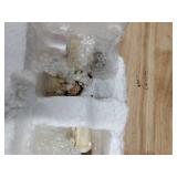 Bucherry 11 Pcs Mini Christmas Nativity Set Little People Nativity Set Nativity Scene with Light Miniature Manger 10 Rearrangeable Figurines Decor Religious Figurines Christian Tabletop Decor (White)