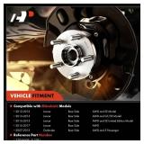 A-Premium 2 x Rear Wheel Bearing and Hub Assembly with 5-Lug Compatible with Mitsubishi Outlander 2007-2013, Lancer 2012-2017, AWD Only