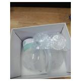 TSRETE Double Wearable Breast Pump, Electric Hands-Free Breast Pumps with 2 Modes, 9 Levels, LCD Display, Memory Function Rechargeable with Massage and Pumping Mode 24mm Flange-Green