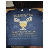 Christmas vacation eggnog shirt blue size L