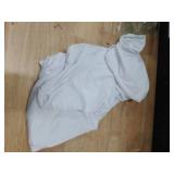 Famstar Table Cloth White 4FT Spandex Tablecloth for Rectangle Fitted Table Cloths Stretch Covers Washable Wrinkle Free Tablecloths for Festival Camping Picnic Wedding Party