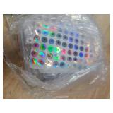 Allstarry 200 Pcs Clear Nail Swatch Sticks with Ring and Numbered Tips Roundhead Shaped Nail Art Polish Display Tips, False Nail Sample Sticks, Sacks of Transparent Nail Practice-Tips for Manicure