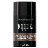 Toppik Hair Building Fibers, Medium Brown, 12g Fill In Fine or Thinning Hair, Instantly Thicker, Fuller Looking, 9 Shades for Men & Women, Keratin Protein Formula