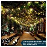 Joiedomi Clear Christmas String Lights Indoor,150 Count Mini White Fairy Light,31.2FT Lighting Decor for Patio Dorm Classroom Bedroom Holiday Wedding Party Garland Birthday Festival,Green Wire