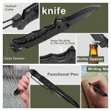 Survival Kits, Hiking and Camping Essentials, Emergency Survival Gear, Gifts for Men, Gifts for Dad, Husband, Teenagers, Cool Fishing and Hunting Gadgets, Christmas and Birthday Gifts