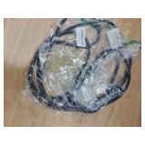 PALARINE 8ft Black Outdoor Extension Cord Waterproof, UL Listed, 16/3 SJTW Heavy Duty 3 Prong, 16 Gauge 13A Power Cord Ideal for Indoor Outdoor Lights, Appliances, and Lawn