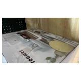 Vinyl Record Player with Speakers,3 Speed Turntable with Latest Bluetooth 5.3, Aux Input, Headphone Jack, RCA Output and Auto Stop, Mirror Vintage Wooden Brown