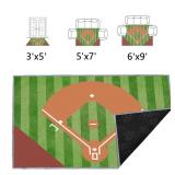 Rnmdn Baseball Rug for Bedroom â 3