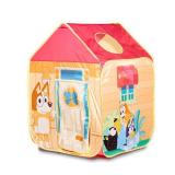 Pop N Fun Bluey Pop-Up Tent, Multicolor Easy Storage Pop Up Play Tent with Roll-Up Door & Peep Window, Indoor/Outdoor Toddler Playhouse for Ages 2+