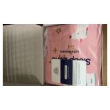 SLEEP ZONE Cute Printed Kids Duvet Cover Set Twin Size 2 Pieces - Super Soft Comforter Cover with 1 Pillow Sham, Easy Care Zipper Closure (Unicorn Castle, Twin)