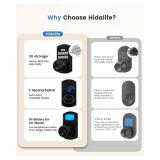 Hidalife Keypad Door Lock with Code, Electronic Keyless Entry Door Lock for Front Door, Door Knob with Keypad, Easy Passage Mode, Matte Black