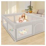 Besuhot Baby Playpen Baby Playard, Play Pen for Babies and Toddlers with Gate, 50x50 Fence, Sturdy Safety Playpen, Indoor & Outdoor Kids Activity Center