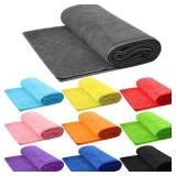 Breling 10 Pcs Hot Yoga Towels Bulk Non Slip Microfiber Anti Slip Absorbent Multicolor Wicking Pilates Yoga Mat Towel for Women Men Pilates, 27\" x 72\" (Classic)
