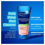Noxzema Deep Cleansing Cream For healthy-looking and soft skin Original Face Cleanser Face Wash Removes Dirt, Makeup and Oil 8oz 6 Count