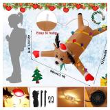 Colingmill 4 ft Christmas Inflatables Reindeer Decoration Outdoor Hangin
