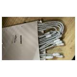 Zhengmy 16 Pcs 20 Inches Christmas Garland Ties Christmas Decorative Twist Ties for Banister Reusable and Flexible Twist for Xmas Home Decorations Holiday Craft Wrapping (White)