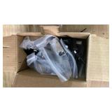 FGB 2 Pack Ethernet Wall Plate, 2 Port Keystone Wall Plate with Bracket and Cat7 Shielded RJ45 Keystone Coupler, Single Gang Ethernet Wall Plate with Mounting Bracket