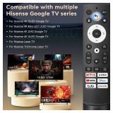 Voice Remote Control Replacement for Hisense Smart Google TVï¼Compatible with Hisense QLED UHD Mini-LED ULED Google TVs