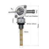 YAMAKATO Generator Fuel Petcock Switch Gas Tank Shut Off Valve for Champion Firman Generac OH3384 Briggs & Stratton 310574GS 193272GS 204743GS Yamaha Honda M10 x 1.25mm 28-1783-V2