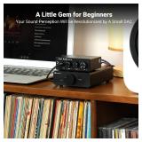 Fosi Audio Q4 DAC Headphone Amp for PC, Desktop Digital to Analog Audio Converter for Home Stereo Amplifier and Powered Speakers, PC-USB/Optical/Coaxial Inputs, 3.5mm Headphone/RCA Outputs