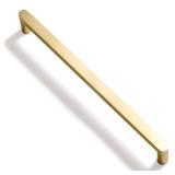 Goo-Ki 6 Pack Pure Brass Made Luxurious Cabinet Pulls,Matte,7-9/16 Inches Center to Center,Brushed Brass (only 2 in box)