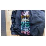 NANYUAYA Auntie Sweatshirt for Women Embroidered Cool Aunt Shirt Funny Letter Graphic Sweatshirts Long Sleeve Pullover Tops Black XL