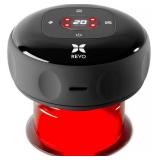 REVO The Original 4-in-1 Smart Cupping Therapy Massager, Red Light Therapy for Targeted Pain Relief, Knots, Aches, Muscle Soreness, Circulation & Tighter Skin, Portable Cupping Kit