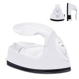 GoLashFun Mini Craft Iron Mini Heat Press Small Iron Portable Handy Travel Heat Iron-on for Transfers,Clothes,Crafts,Patches,DIY (Mini White)