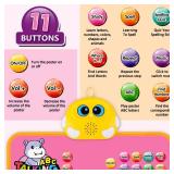 Interactive Alphabet Wall Chart, Talking ABC, 123s, Music Poster, Kids Learning Toys for Toddlers 1-3, Electronic Educational Toddler Toy, Educational Gift for Age 1 2 3 4 5 Year Old Girls Boys - Pink