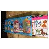 Interactive Alphabet Wall Chart, Talking ABC, 123s, Music Poster, Kids Learning Toys for Toddlers 1-3, Electronic Educational Toddler Toy, Educational Gift for Age 1 2 3 4 5 Year Old Girls Boys - Pink