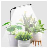 Juhefa Grow Light for Indoor Plants Growing, 6000K Full Spectrum Gooseneck Plant Lamp for Seedings Succulents Small Plants, Auto On/Off Timing & 5 Dimming, 1-Pack