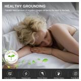 Grounding Mat for Bed, Grounded Pad for Sleep, Anti-Slip PU Leather Grounded Mat with Grounding Cord (27