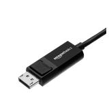 Amazon Basics Bi-Directional USB-C to DisplayPort Cable, 3 ft, Black