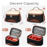 WOOMADA Insulated Lunch Bag For Women - Leakproof Adult Lunch Box With Adjustable Strap, Ideal For Office, Picnic, Hiking, Beach - Stylish Cooler Tote Bag