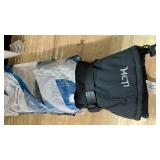 MCTi Waterproof Mens Ski Gloves Winter Warm 3M Thinsulate Snowboard Snowmobile Cold Weather Gloves Black Large