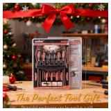 HORUSDY 6-Pieces Magnetic Screwdriver Set, 3 Phillips and 3 Flat Head Tips Screwdriver for Fastening, Chiselling and Loosening Seized Screws (New Screwdriver Set)