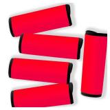 Gowraps Neoprene Luggage Handle Wraps for Traveling Bright Color Luggage Tags|Handle Wraps|Handle Covers (Red)