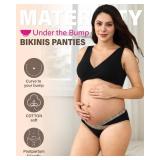Intimate Portal Cotton Maternity Underwear Women Pregnancy Bikini Briefs Under the Bump Postpartum Panties 6 Pack Lace Delicacy L