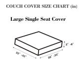 Disayu Sofa Covers Couch Covers for Sofa Pet Friendly Couch Cushion Covers Universal Sofa Covers Washable Stretch Slipcovers for Sectional Sofa (Texture Light Coffee,Large Single Seat Cover) 4pk