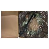 Bibelot 24 Inch Artificial Wreaths for Front Door, Winter Spring Decoration Wreath with Red Berry and Lamb Leaves, Evergreen Natural Wreath for Indoor Outdoor Farmhouse Festival Home Decor