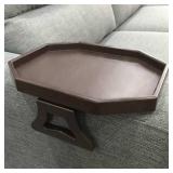 Sofa Arm Clip Table, Armrest Tray Table, Drinks/Remote Control/Snacks Holder â¦ (Platic, Brown)