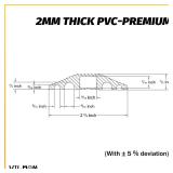 6FT Floor Cord Cover-Cord Cover Floor,Power Cable Protector Soft Extension Floor Cable Cover to Organize and Protect Wire on Floor, Electrical Cord Covers for Floor (6ft)