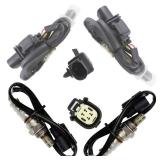 Sangyue 4PCS Oxygen O2 Sensor 1 & 2 for 2015 2016 2017 Ford F-150 2.7L Upstream + Downstream