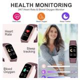 Bakoor Fitness Tracker Step Counter with 24/7 Heart Rate Blood Oxygen Sleep Monitor, 1.47