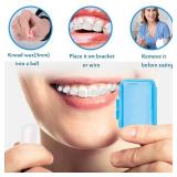 Braces Wax for Teeth 6 Pack Dental Care Orthodontic Wax for Braces Wearer (6 Pack, Colorful)